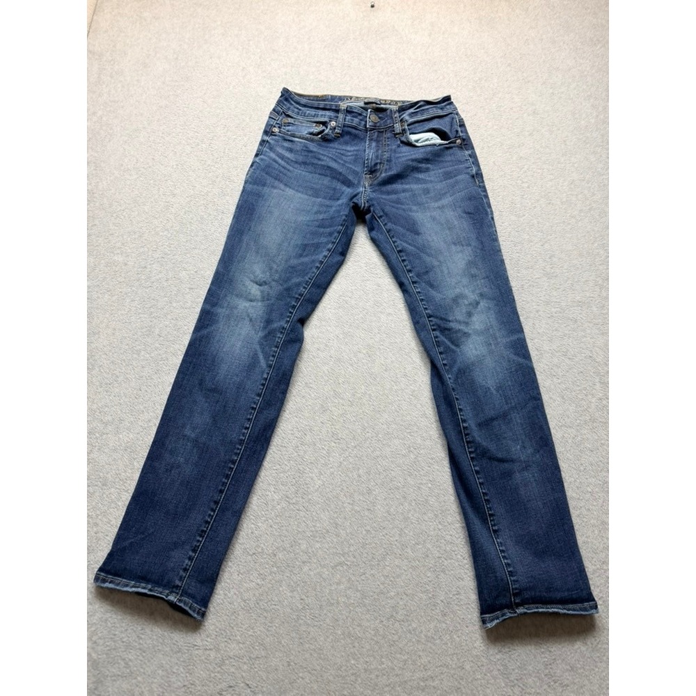 American Eagle Slim Straight Jeans Mens 28x32 Medium Wash Blue Denim